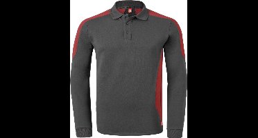 HAVEP Polosweater Bicolor 10075 - Charcoal/Rood - 2XL
