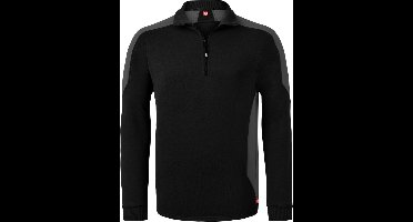 HAVEP Zipsweater Bicolor 10076 - Zwart/Charcoal - S