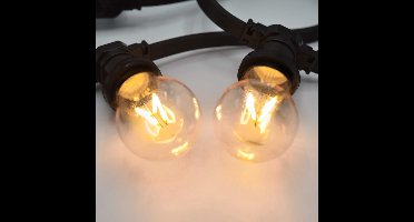 Prikkabel set met dimbare 4 watt LED filament lampen