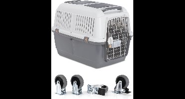 Duvoplus - Reisbench - Hond - Wielen Voor Bracco 7 36x17x8,5cm Zilver - 4st