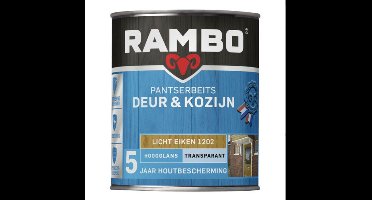 Rambo Pantserbeits Deur & Kozijn Transparant - 1.5L - Licht Eiken