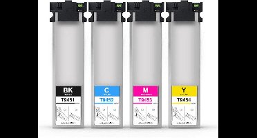 Inktcartridges Geschikt voor Epson T9451-9454XL | Multipack van 4 stuks Geschikt voor Epson WorkForce Pro WF C 5210DW, Epson WorkForce Pro WF C 5290DW, Epson WorkForce Pro WF C 5710DWF, Epson WorkForce Pro WF C 5790DWF