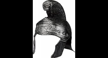 Helm Romein Plastic Volwassenen | Romeinse Helm Luxe | Ridderhelm Zilver | Middeleeuwen Helm | Helm Romeinse Tijd