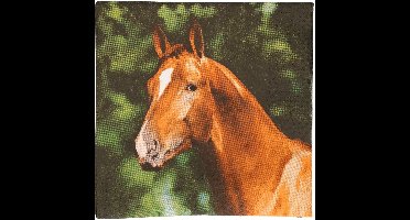 Esschert design papieren servetten - 20x - paard - 33 x 33 cm