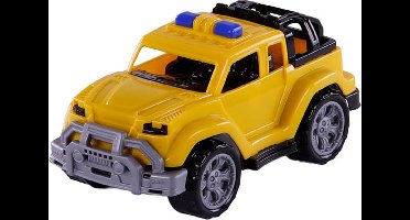 Cavallino Trendy Jeep Geel, 22cm