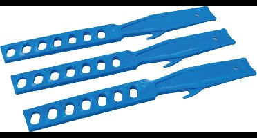 Silverline Lichtgewicht plastic mengstokjes - 280 mm - set van 3 stuks - strategische gaten voor optimaal mengen