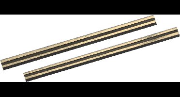 Silverline Duurzame hardmetalen schaafmachine bladen - 80 x 5.5 x 1.1 mm - 2 stuks