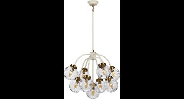 Bohemian Plafondlamp - Steady Lighting - Metaal - Bohemian - E14 - L: 56.4cm - Voor Binnen - Woonkamer - Eetkamer - Brons