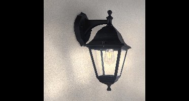 Klassieke Zwarte Wandlamp Buiten met E27 Fitting - Tuinverlichting