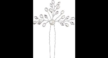 Scoby - Haar Sieraad - Haarpin - Haarspeld met Parels & Strass - Hair Accessory - 2 Stuks
