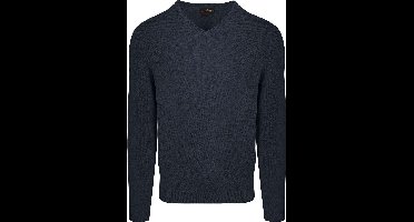 Steppin' Out Pullover V-hals Merinowol Navy - Maat M - Heren - Pullovers