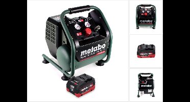 Metabo Power 160-5 18 LTX BL OF Snoerloze compressor 18 V 8,0 bar Brushless + 1x accu 10,0 Ah - zonder lader