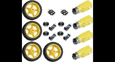 Joy-iT Robot Car - Motor- en sensorset voor Raspberry Pi - 3 tot 5 volt