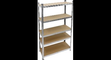 Werkplaatsplank 170x70x30 cm zilver van MDF en metaal tot 350 kg