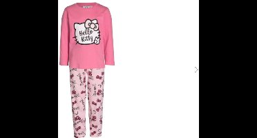 hello kitty pyjama - kind - maat 116/122 - roze - lange mouw - 100 % katoen - hello kitty