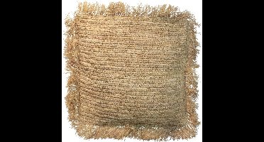 De Raffia Kussenhoes Vierkant - Naturel - 60x60