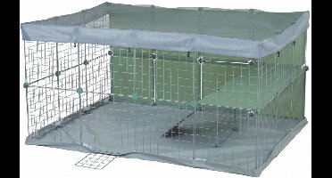 Zolux Neolife Konijnenverblijf - Dierenverblijf - 140x105x70 cm Groen Blauw