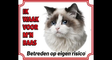 Ragdoll waakbord - Ik waak voor m'n baas