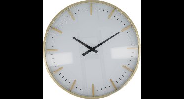 DKNC - Klok Marbella - Metaal - 50x50x5.5cm - Wit