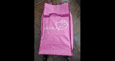 Hello Kitty trolley - Roze-Paars - Soft case - 48x33x13cm