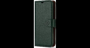 Rico Vitello Wallet case Geschikt voor Apple iPhone 15 plus L Book Case Telefoonhoesje kleur Groen