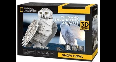National Geographic 3D Puzzel NG Sneeuw Uil