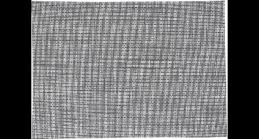 Rechthoekige placemat grijs uni - texaline - 50 x 35 cm - Onderleggers