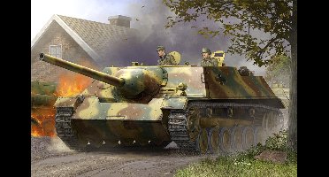 HobbyBoss Modelbouwpakket Militaire voertuigen - 80152 JagdPanzer III/IV - Long E Plastic - 1:35 - Modelbouw