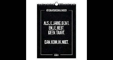Rumag verjaardagskalender - A4