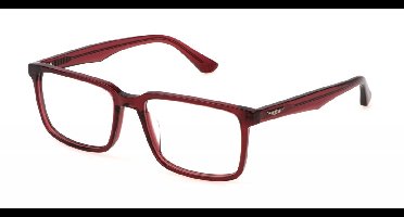 Police VPLN17 Rosso bordeaux trasparente lucido 54/17/145 MAN Brilmonturen