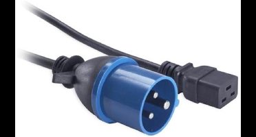 ACT Netsnoer CEE1 - C19 zwart 2,5 m AK5021