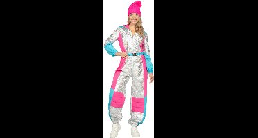 Skipak Luxe Zilver - Aprés Ski Kostuum - Foute Party - Carnavalskleding - Dames - Maat S-36