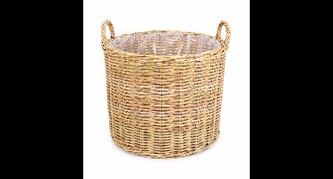 Ronde Rotan Plantenmand - Naturel - Ø40xH45 cm - Ronde Mand - Rieten Mand