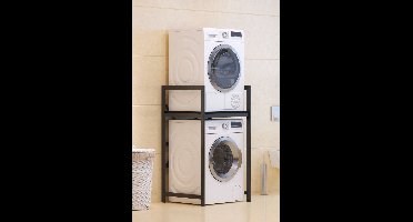 Skye Decor, Wasmachinekast, C7 - Black, Metaal, Zwart, 70 x 60 x 116 cm