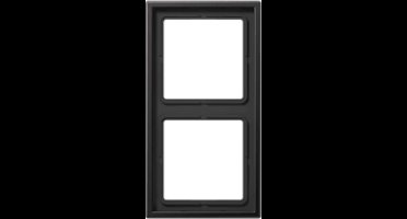 Jung LS 990 afdekraam 2-voudig aluminium dark - AL2982D