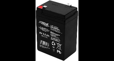 Onderhoudsvrije gel-batterij met een capaciteit van 5Ah - 6V