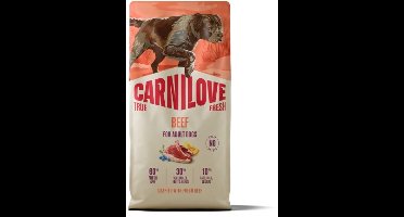 CARNILOVE TRUE FRESH - Dog - Beef for Adult All Breeds 12 kg