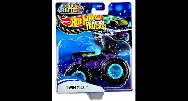 Hot Wheels Monster Jam Color Shifter truck Twin Mill- monstertruck 9 cm schaal 1:64