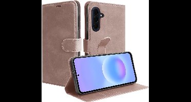 Just in Case hoesje geschikt voor Samsung Galaxy A57 Hoesje met Pasjeshouder - Premium Bookcase - Roze