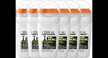 L'Oréal Men Expert Shirt Protect Deo Roller - 6 x 50 ml