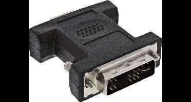InLine® DVI-A adapter, analoge 12+5 male naar 15-pins HD female (VGA)