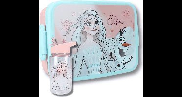Frozen Lunchset Kinderen – Lunchbox & Drinkfles – Elsa & Olaf – BPA Vrij
