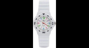Q&Q Kinder horloge VR19J004- wit met gekleurde nummers