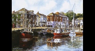 Gibsons - Padstow Harbour (door Terry Harrison) - 1000 stukjes 68×49cm (b×h) - Legpuzzel voor volwassenen