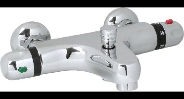 Plieger Verano Badkraan – Thermostaatkraan - Thermostatische badkraan - 15 cm – Chroom