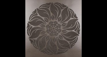 Dutch Wallcoverings Vliesbehang met flock dessin - chocolade