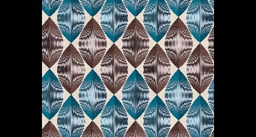 GRAFISCHE BOLLEN BEHANG - Beige Blauw Bruin - AS Creation Adelaide