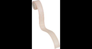 GRIEKSE SLEUTEL BEHANGRAND | Zelfklevend - beige parelmoer - A.S. Création Only Borders 11