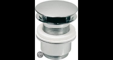 Plieger Afvoerplug Wastafel – Clickwaste Afvoerplug 5/4” – Afvoerplug Chroom – Zonder Overloop