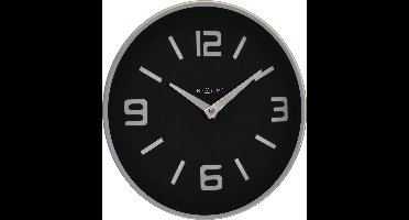 NeXtime Shuwan - Klok - Rond - Glas - Ø43 cm - Zwart